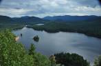 A magnífica vista do Parc National du Mont -Tremblant, na província de Quebec, no Canadá, vista do alto de uma das trilhas mais populares